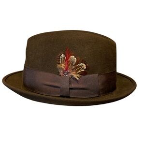 Vintage Stetson Fedora Medalist Felt Hat Size 7 1/4